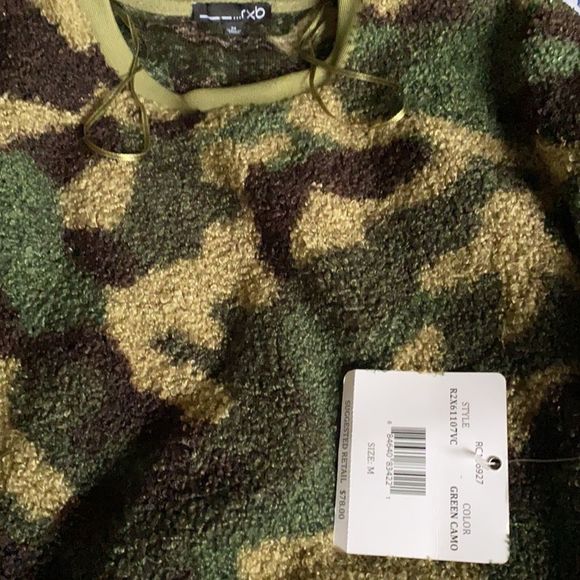 RXB Camo Printed Fleece Sweater - Picture 4 of 4
